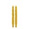 10" Yellow Día de los Muertos Sunflower Taper Candles, 2ct. by Ashland®
